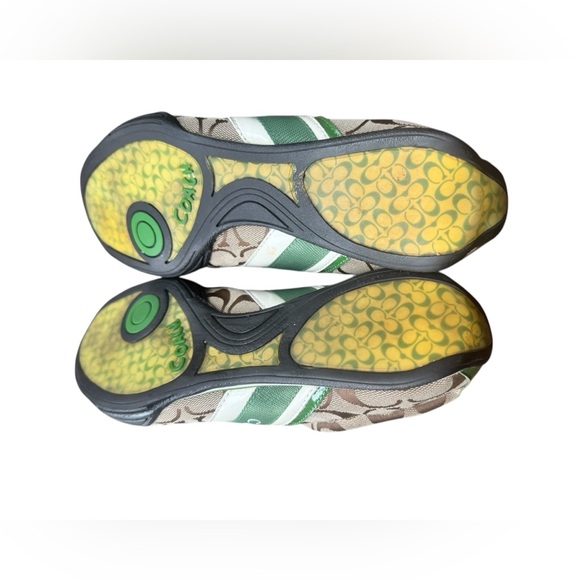 Coach Brown and Green Sneakers - Picture 7 of 10
